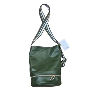 Elegant Green Leather Shoulder Bag
